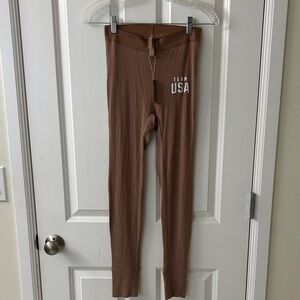 SKIMS Team USA Brown Leggings